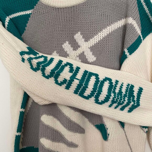 Very Rare Vintage NFL Cliff Engle Sports Football Sweater Size Medium - Picture 2 of 13